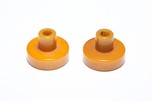 Sentinel 284NR ”Wavy Grill” Catalin Radio Knobs - Original Butterscotch Pair